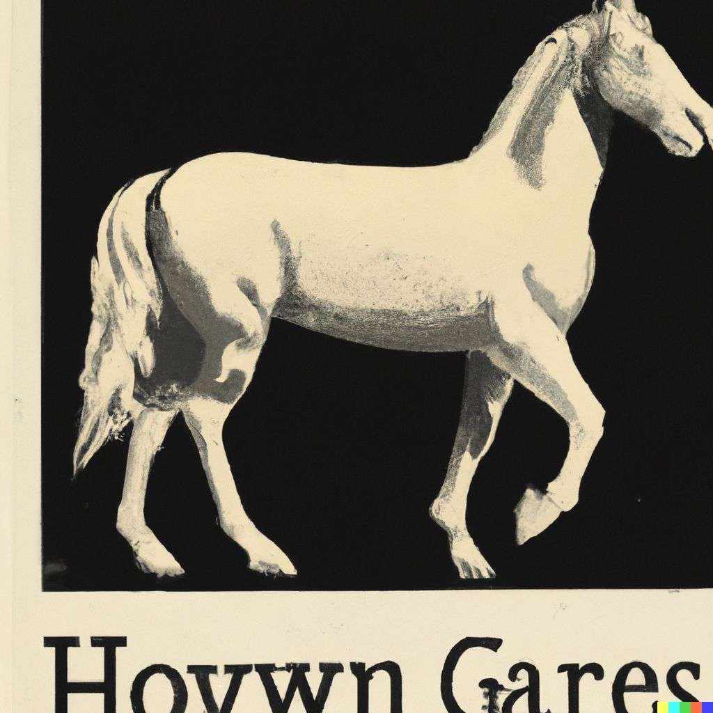 a horse, government information poster from World War 2
